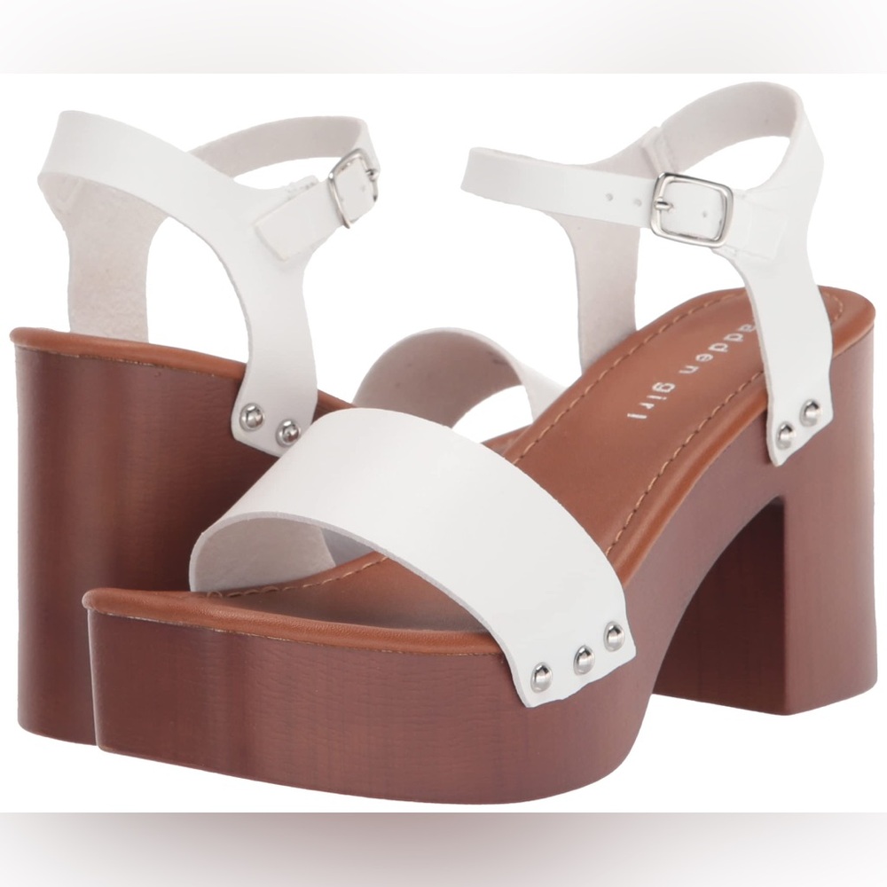 Madden Girl Danii Platform Sandals in White Paris